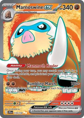 SJ Mamoswine ex - 174/159 - SV09: Journey Together (JTG) SV09: Journey Together