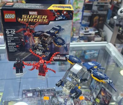 BAF1 Super Heroes Lego Carnage Shield Sky Attack Lego Set 76036 con Manual Completo