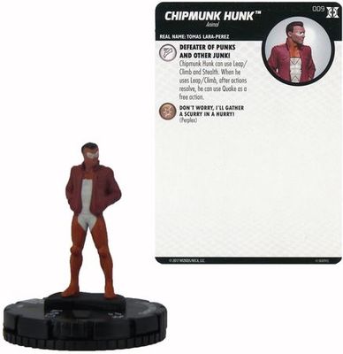 Chipmunk Hunk #009 Deadpool and X-Force Booster Set Marvel Heroclix Deadpool and X-Force Singles Sin Tarjeta