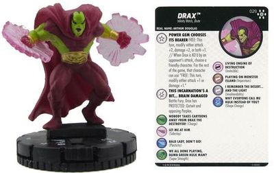Drax #029 Avengers Infinity Marvel Heroclix Marvel: Avengers Infinity Singles Sin Tarjeta