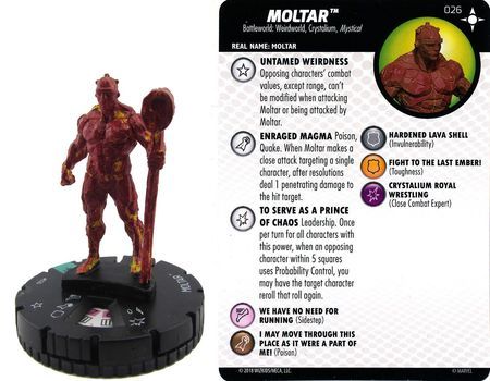 Moltar #026 Secret Wars - Battleworld Marvel Heroclix Marvel: Secret Wars - Battleworld Singles Sin Tarjeta