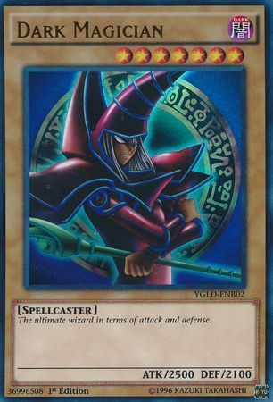SJ Dark Magician - YGLD-ENB02 - Ultra Rare 1st Edition Yugi&#39;s Battle City Deck 1st Edition (YGLD-ENB)