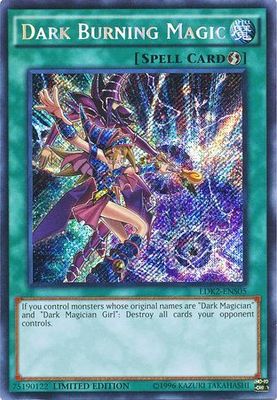 SJ Dark Burning Magic - LDK2-ENS05 - Secret Rare Limited Edition Legendary Decks II - Promo