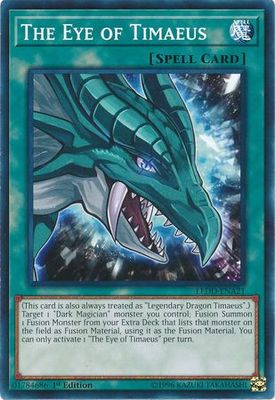 SJ The Eye of Timaeus - LEDD-ENA21 - Common 1st Edition Legendary Dragon Decks Singles