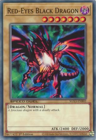 SJ Red-Eyes Black Dragon - SGX3-ENB02 - Common 1st Edition Speed Duel GX: Duelists of Shadows Singles