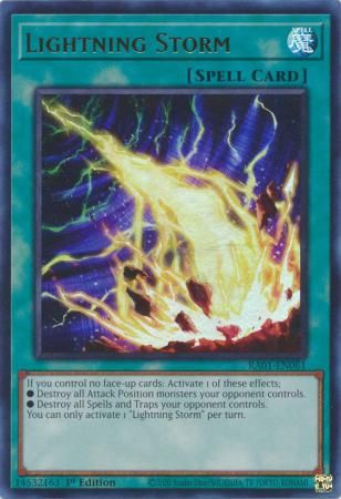 SJ Lightning Storm - RA01-EN061 - Ultra Rare 25th Anniversary Rarity Collection Singles