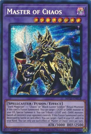SJ Master of Chaos - MP23-EN018 - Prismatic Secret Rare 1st Edition Mega Tin 2023 Dueling Heroes Singles