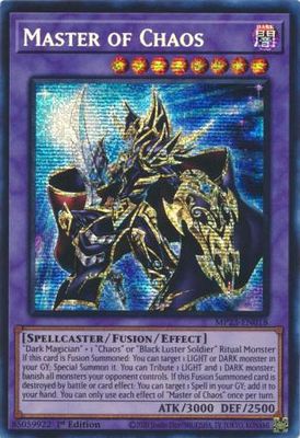 SJ Master of Chaos - MP23-EN018 - Prismatic Secret Rare 1st Edition Mega Tin 2023 Dueling Heroes Singles