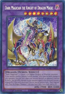 SJ Dark Magician the Knight of Dragon Magic - BLMR-EN001 - Secret Rare 1st Edition Monstrous Revenge 1st Edition Singles