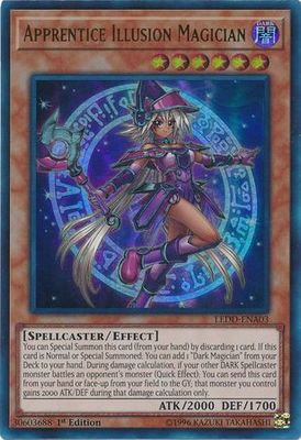 SJ Apprentice Illusion Magician - LEDD-ENA03 - Ultra Rare 1st Edition Legendary Dragon Decks Singles