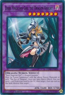 SJ Dark Magician Girl the Dragon Knight - LEDD-ENA36 - Common 1st Edition Legendary Dragon Decks Singles