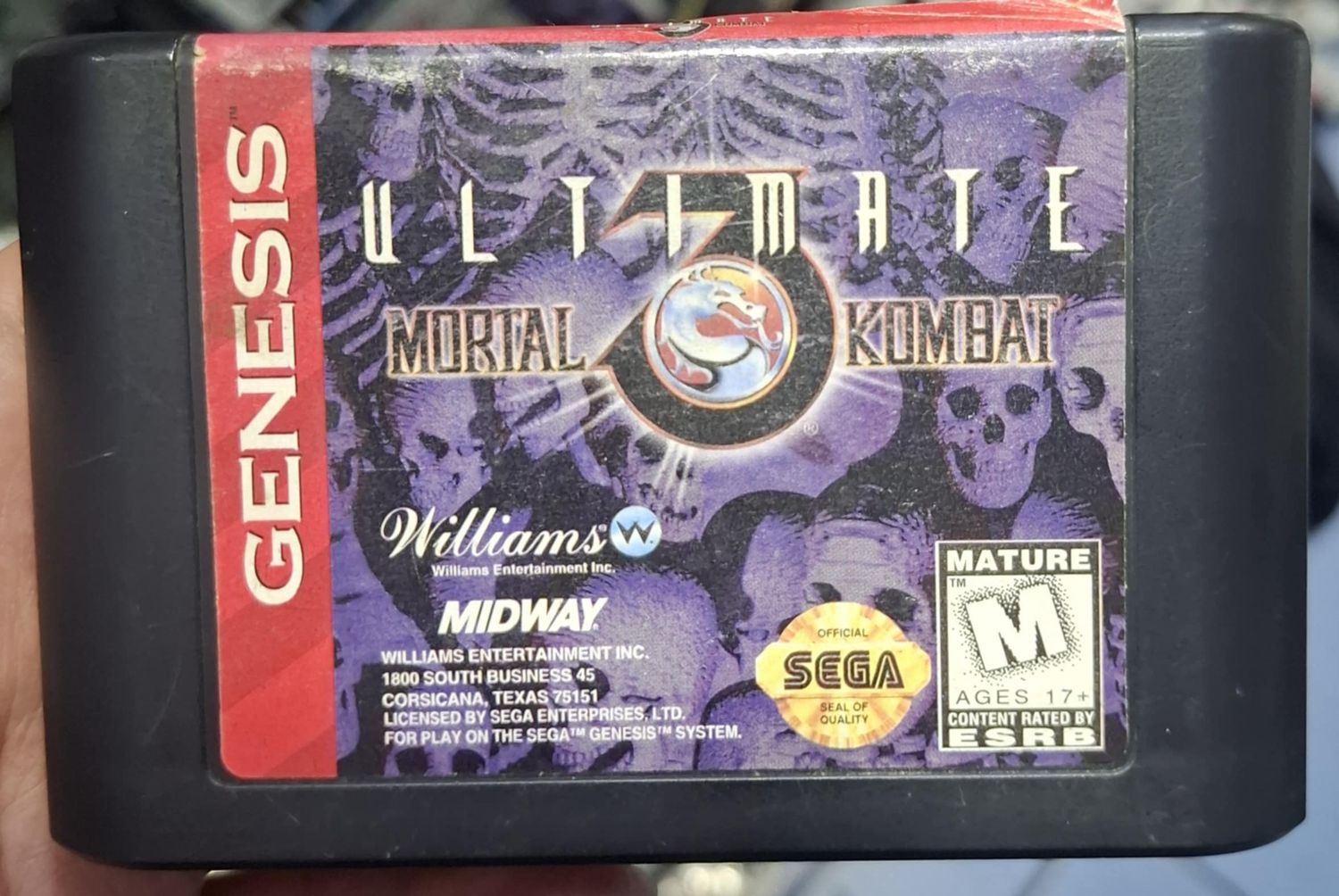 SH Ultimate Mortal Kombat 3 Sega Genesis Cartucho
