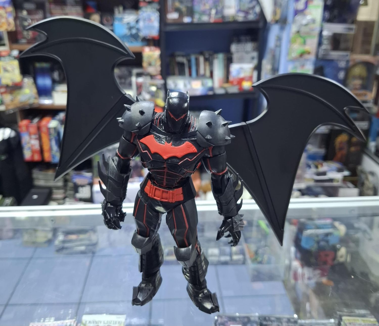 SJ Batman Figura Hellbat Suit DC Multiverse 7 Pulgadas
