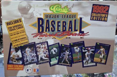 SJ 1992 Classic Major League Baseball Card Trivia Board Game - Collectors Edition Juego de Mesa Baseball con Cartas Completo