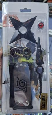 SJ Set de Armas Ninja Armas Naruto Kunai Bandana
