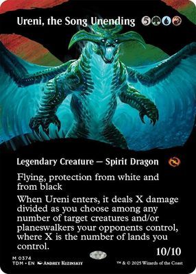 SJ Ureni, the Song Unending (Borderless) - Tarkir: Dragonstorm (TDM) Tarkir: Dragonstorm