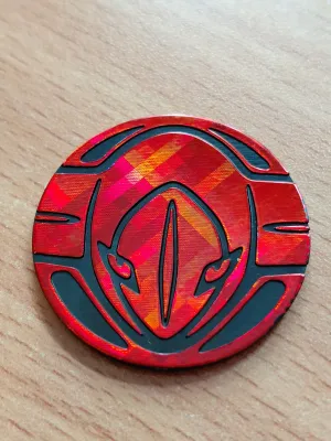 SH Deoxys Moneda Pokemon Roja