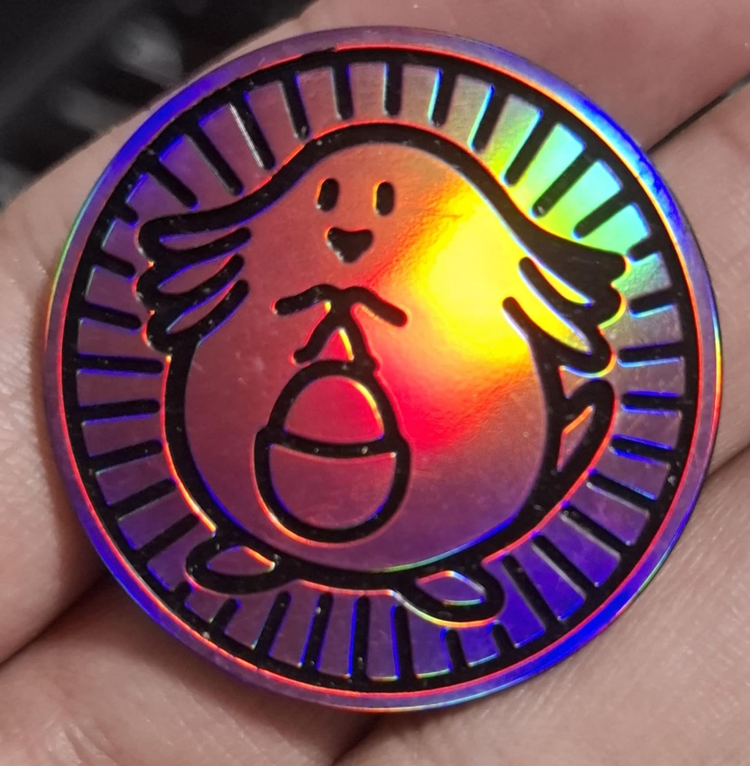 SH Chansey Moneda Pokemon Rosada