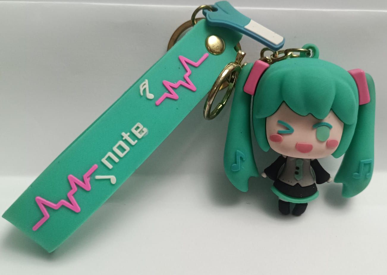 NELA-q, Hatsune Miku llavero de goma con la figura de Hatsune Miku VOCALOID.