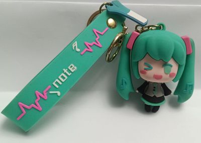 NELA-q, Hatsune Miku llavero de goma con la figura de Hatsune Miku VOCALOID.