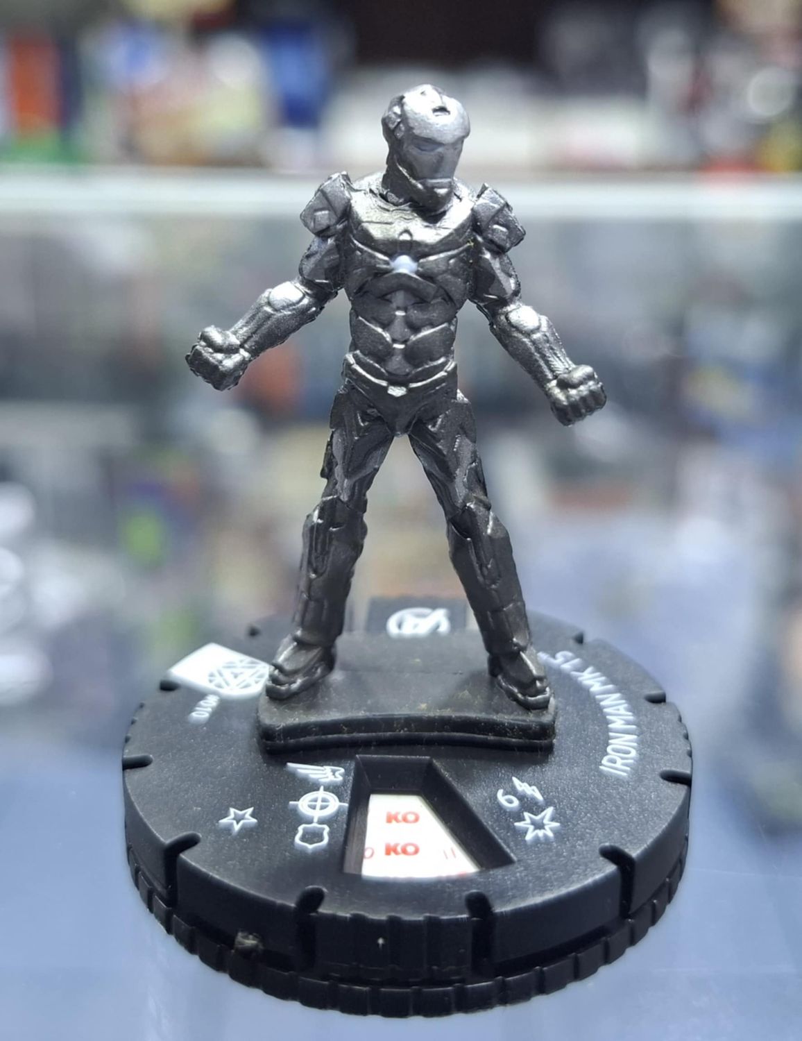 SH Iron Man Mk 15 #010 Iron Man 3 Movie Gravity Feed Marvel Heroclix Iron Man 3 Movie Gravity Feed Iron Man Figura