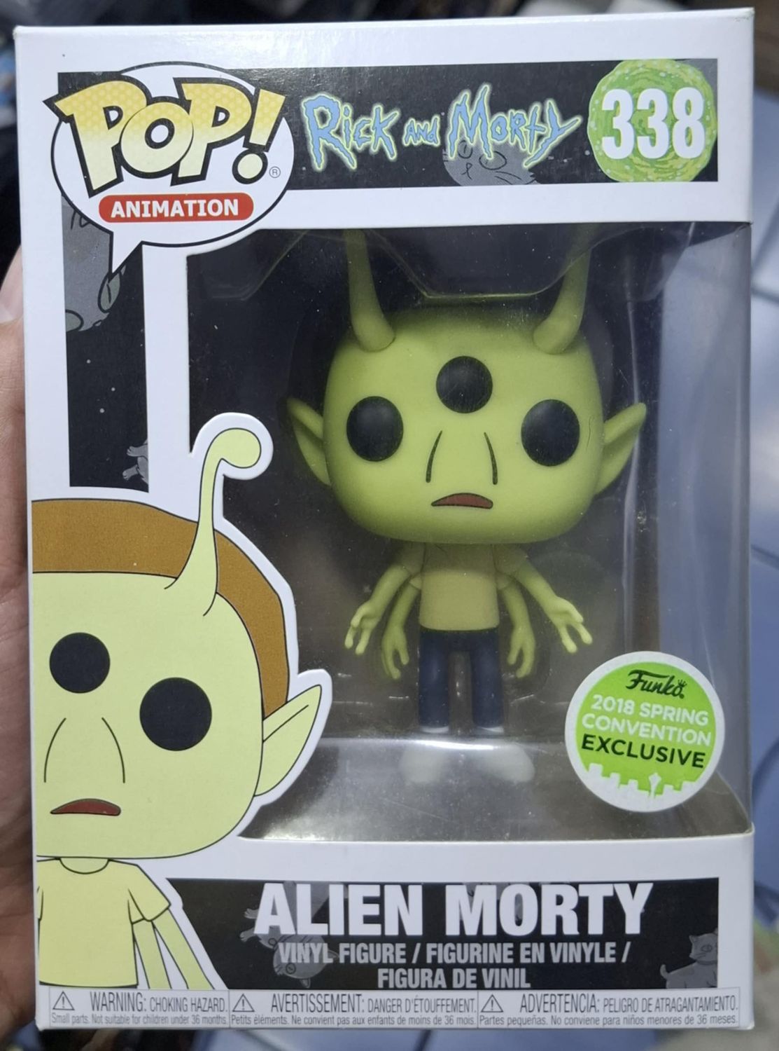 SJ Alien Morty Figura Rick and Morty Figura 2018 Spring Convention Funko