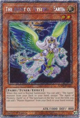 (Membresia) The Agent of Mystery - Earth - RA04-EN146 - Platinum Secret Rare 1st Edition Quarter Century Stampede 1st Edition Singles