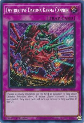 SJ Destructive Daruma Karma Cannon - RA04-EN103 - Secret Rare 1st Edition Quarter Century Stampede 1st Edition Singles