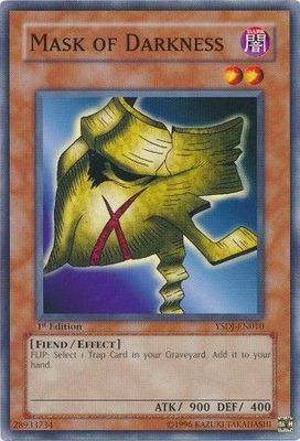 Mask of Darkness - YSDJ-EN010 - Common 1st Edition Starter Deck: Jaden Yuki [YSDJ] 1st Edition Singles