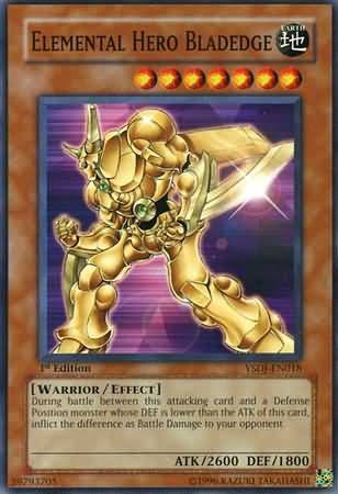 Elemental Hero Bladedge - YSDJ-EN018 - Common 1st Edition Starter Deck: Jaden Yuki [YSDJ] 1st Edition Singles