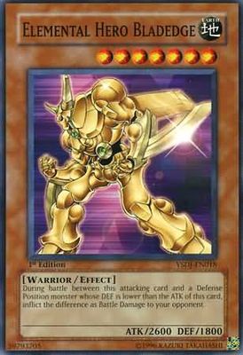 Elemental Hero Bladedge - YSDJ-EN018 - Common 1st Edition Starter Deck: Jaden Yuki [YSDJ] 1st Edition Singles