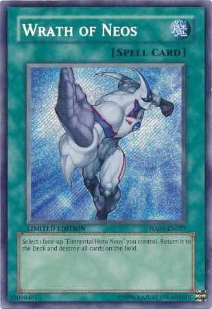 Wrath of Neos - HA01-EN027 - Secret Rare 1st Edition Hidden Arsenal 1 [HA01] 1st Edition Singles