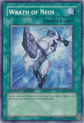 Wrath of Neos - HA01-EN027 - Secret Rare 1st Edition Hidden Arsenal 1 [HA01] 1st Edition Singles