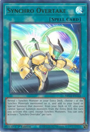 Synchro Overtake - MP22-EN164 - Ultra Rare 1st Edition 2022 Mega-Tin: Pharaoh&#39;s Gods 1st Edition Singles