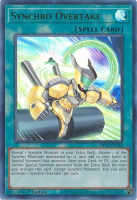 Synchro Overtake - MP22-EN164 - Ultra Rare 1st Edition 2022 Mega-Tin: Pharaoh&#39;s Gods 1st Edition Singles