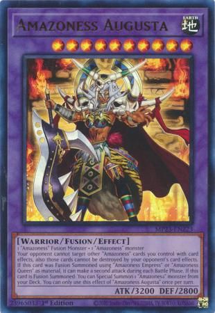 Amazoness Augusta - MP23-EN223 - Ultra Rare 1st Edition Mega Tin 2023 Dueling Heroes Singles