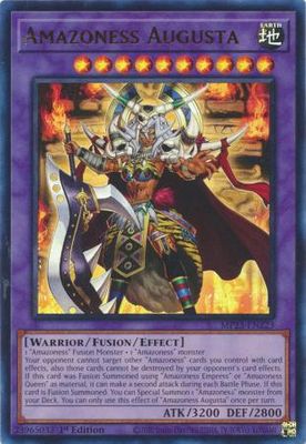 Amazoness Augusta - MP23-EN223 - Ultra Rare 1st Edition Mega Tin 2023 Dueling Heroes Singles