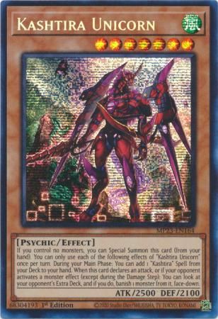Kashtira Unicorn - MP23-EN164 - Prismatic Secret Rare 1st Edition Mega Tin 2023 Dueling Heroes Singles