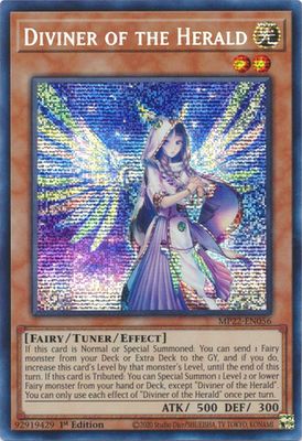 Diviner of the Herald - MP22-EN056 - Prismatic Secret Rare 1st Edition 2022 Mega-Tin: Pharaoh&#39;s Gods 1st Edition Singles
