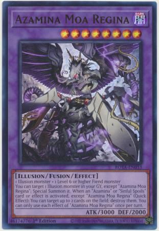 Azamina Moa Regina - ROTA-EN033 - Ultra Rare 1st Edition Rage of the Abyss 1st Edition Singles