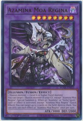 Azamina Moa Regina - ROTA-EN033 - Ultra Rare 1st Edition Rage of the Abyss 1st Edition Singles