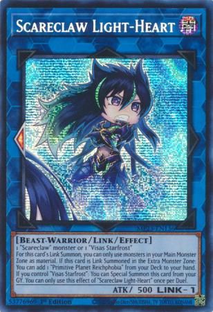 Scareclaw Light-Heart - MP23-EN136 - Prismatic Secret Rare 1st Edition Mega Tin 2023 Dueling Heroes Singles