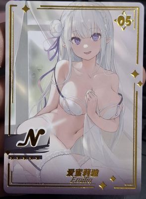 GA Emilia Waifu Card Re Zero Genki Parade