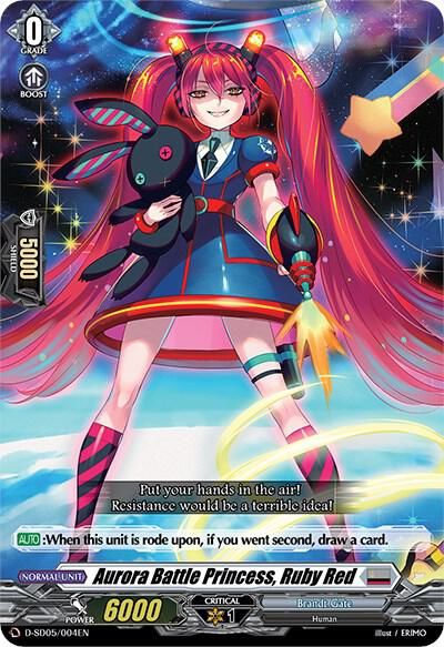 GA Aurora Battle Princess, Ruby Red - D-SD05: Tomari Seto -Aurora Valkyrie- (D-SD05) D-SD05: Tomari Seto -Aurora Valkyrie-
