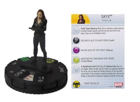 Skye #023 Nick Fury, Agent of S.H.I.E.L.D. Marvel Heroclix Marvel: Nick Fury, Agent of Shield Singles (Sin Tarjeta)