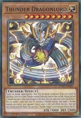 Thunder Dragonlord - ETCO-EN025 - Common 1st Edition Eternity Code 1st Edition Singles