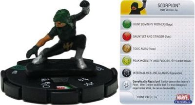 Scorpion #032 Captain America Marvel Heroclix Marvel: Captain America *Sin Tarjeta*