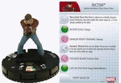 Rictor #014 Wolverine and the X-Men Marvel Heroclix Wolverine &amp; the X-Men Booster Set *Sin Tarjeta*