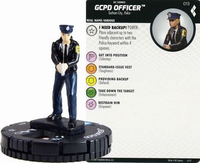 GCPD Officer #013 Harley Quinn and the Gotham Girls DC Heroclix DC: Harley Quinn and the Gotham Girls Singles *Sin Tarjeta*