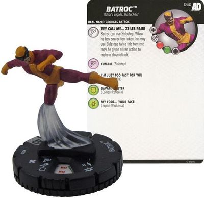 Batroc #050 Avengers/Defenders War Booster Set Marvel Heroclix Avengers Defenders War Singles *Sin Tarjeta*